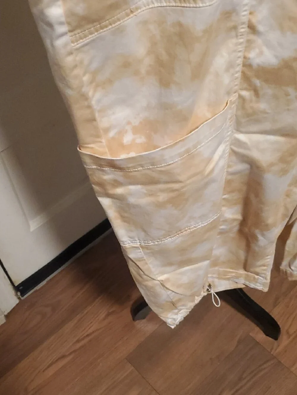 Lane Bryant Tan and White Label Cotton Blend Capris - Picture 5 of 8